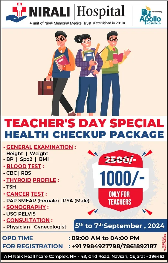 Teacher’s Day Special Health Check-up Package