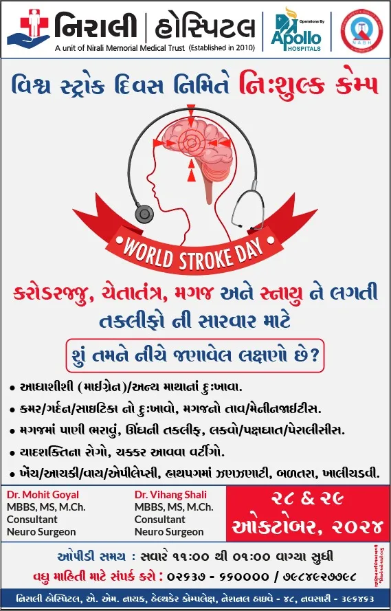 Inhouse Camp at Nirali Hospital – Neurosurgery Camp